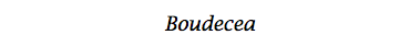 Boudecea