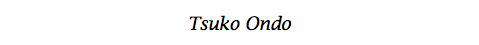 Tsuko Ondo